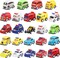 24 Pcs Mini Pull Back City Cars Prefilled Easter Eggs with Vehicle Toys for Kids